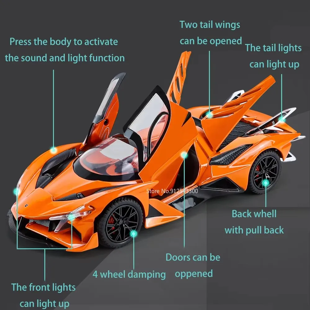 1:24スケール アポロIE EVO スーパーカーモデル お - Decor Lighting Ie のレビューと価格