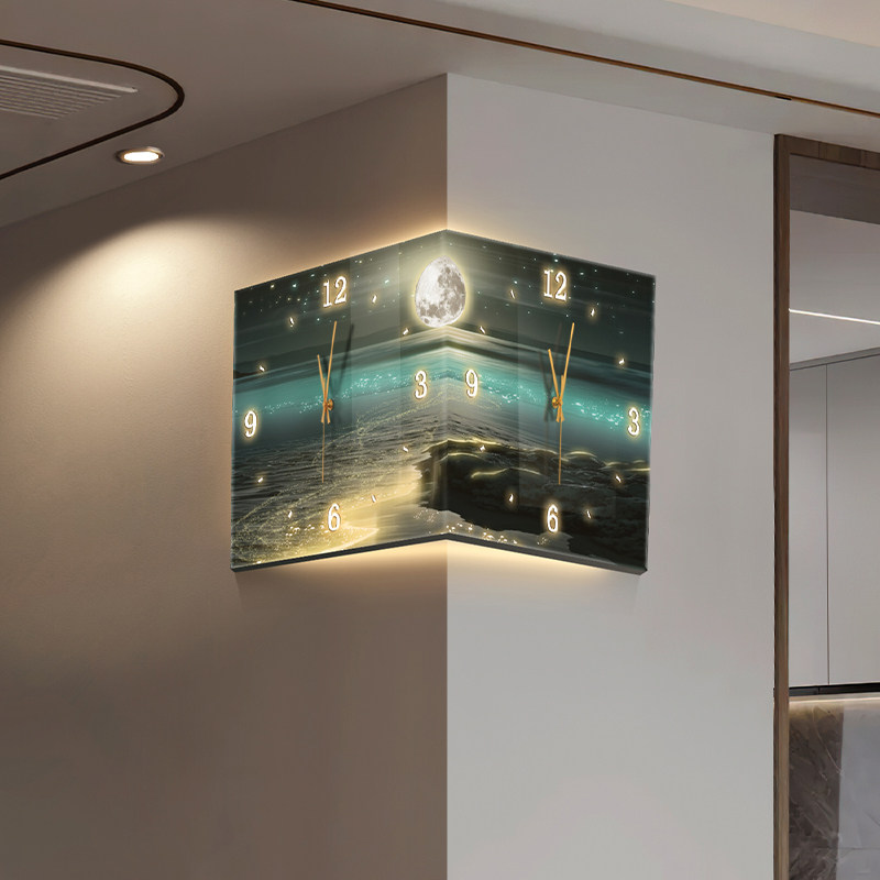LEDデジタル壁掛け時計 高級レストラン リビングルーム ア - Lighting Home Decor Wall Clocks のレビューと価格