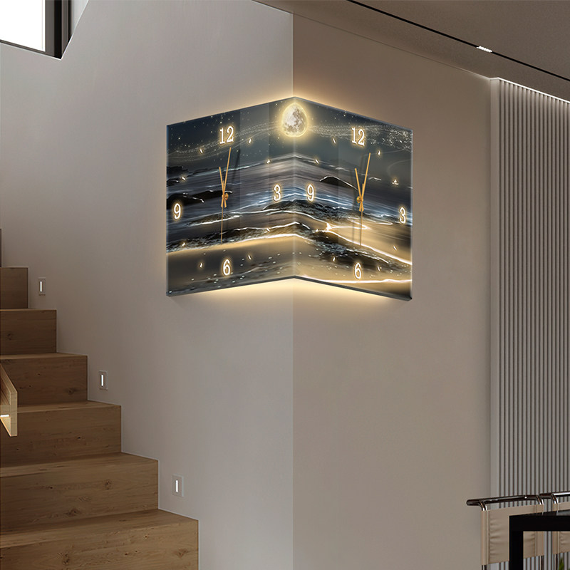 LEDデジタル壁掛け時計 高級レストラン リビングルーム ア - Lighting Home Decor Wall Clocks のレビューと価格